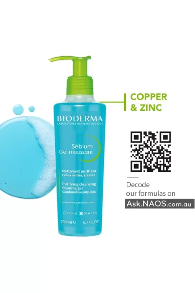  تصویر 6 : ژل شوینده سبیوم پوست چرب بیودرما Bioderma 