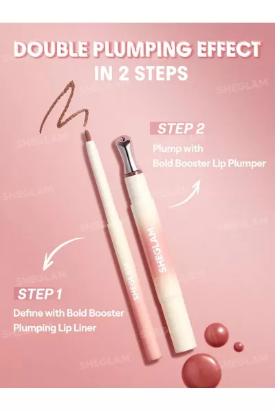  تصویر 4 : Sheglam شیگلم Blush Drizzle لیپ لامپر حجم دهنده بولد بوستر رنگ  