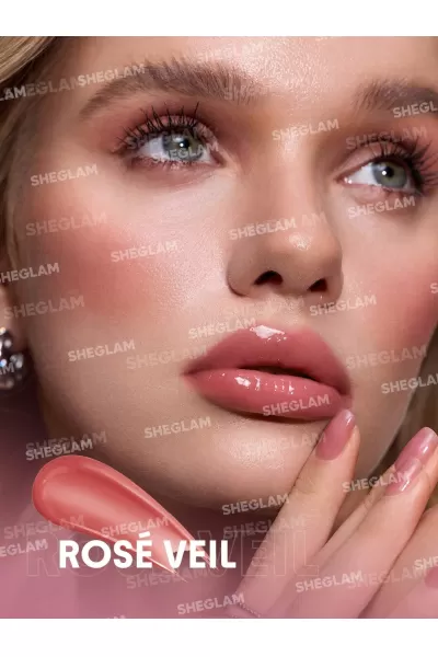  تصویر 5 : لیپ لامپر حجم دهنده بولد بوستر رنگ Rose Veil شیگلم Sheglam 
