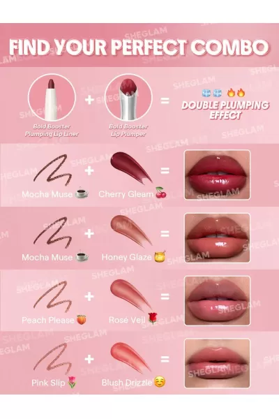  تصویر 4 : Sheglam شیگلم Latte Luxe لیپ لامپر حجم دهنده بولد بوستر رنگ  