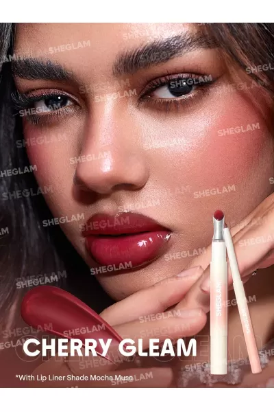  تصویر 5 : لیپ لامپر حجم دهنده بولد بوستر رنگ Cherry Gleam شیگلم Sheglam 