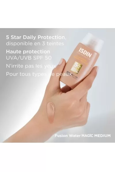  تصویر 1 : ISDIN ایزدین  ضدآفتاب فیوژن واتر مجیک رنگ مدیوم  
