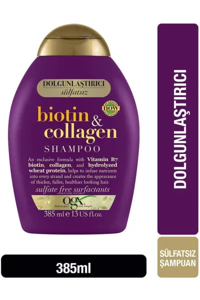 شامپو حجم‌دهنده Biotin & Collagen او جی ایکس
