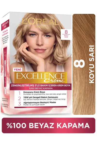 خرید و قیمت پک رنگ موی شماره 8 L'Oreal Paris  لورال پاریس اصل