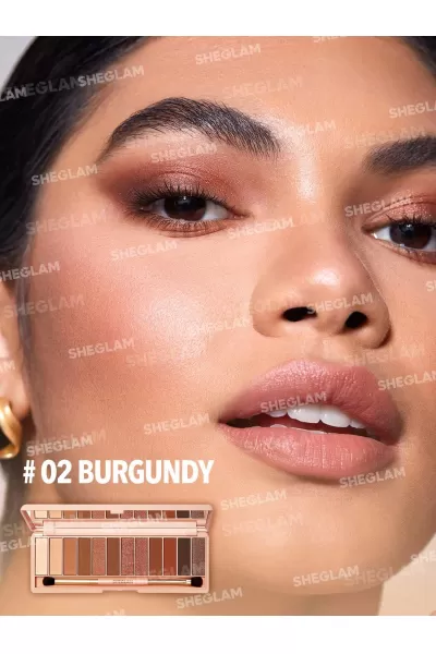  تصویر 2 : پالت سایه رنگ Burgundy شیگلم Sheglam 