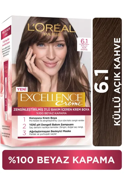 خرید و قیمت پک رنگ مو شماره L'Oreal Paris 6.1 لورال پاریس اصل
