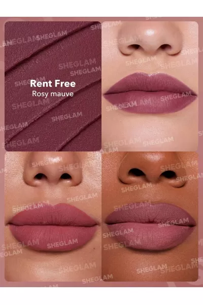  تصویر 1 : Sheglam شیگلم Rent Free رژلب مات دینامیتی رنگ  