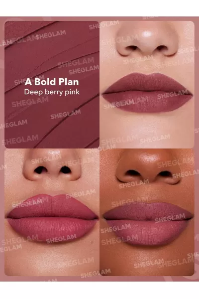  تصویر 1 : رژلب مات دینامیت رنگ A Blod Plan شیگلم Sheglam 