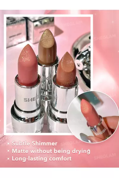  تصویر 4 : Sheglam شیگلم Cupid's Bow رژلب مات مخملی الماسی رنگ  