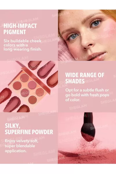  تصویر 3 : Sheglam شیگلم Multicolor پالت رژگونه رنگ  