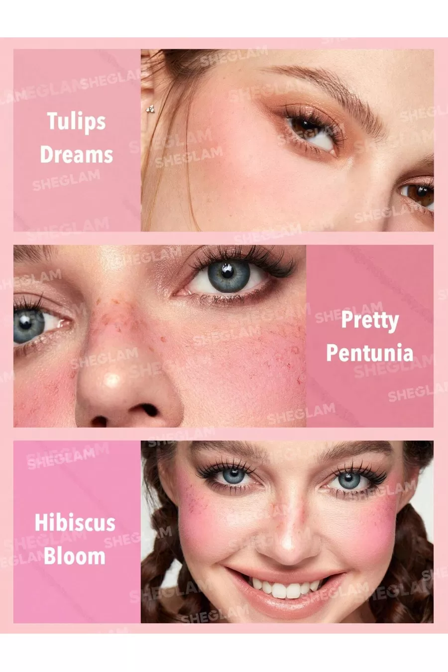 معرفی پالت رژگونه رنگ Blushing Bouquet شیگلم Sheglam با جلوهای طبیعی روی گونه معرفی پالت رژگونه رنگ Blushing Bouquet شیگلم Sheglam با جلوهای طبیعی روی گونه