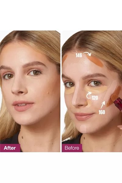  تصویر 2 : کانسیلر پددار ایج ریواند شماره 150 میبلین نیویورک Maybelline New York 
