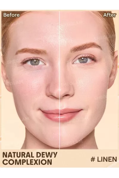  تصویر 1 : تینت پوست کرم پودری حاوی ضدآفتاب رنگ لیین Linen شیگلم Sheglam 
