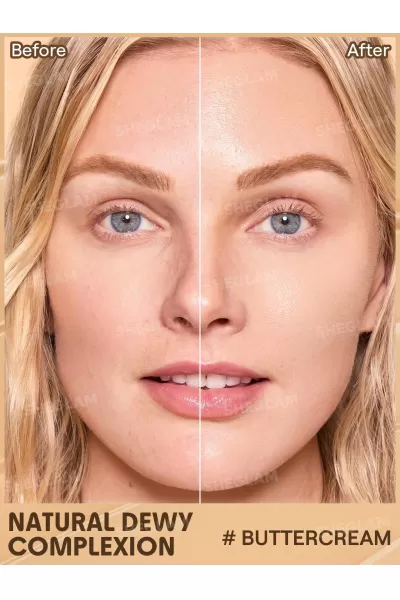  تصویر 1 : تینت پوست کرم پودری حاوی ضدآفتاب رنگ باتر کریم Buttercream شیگلم Sheglam 