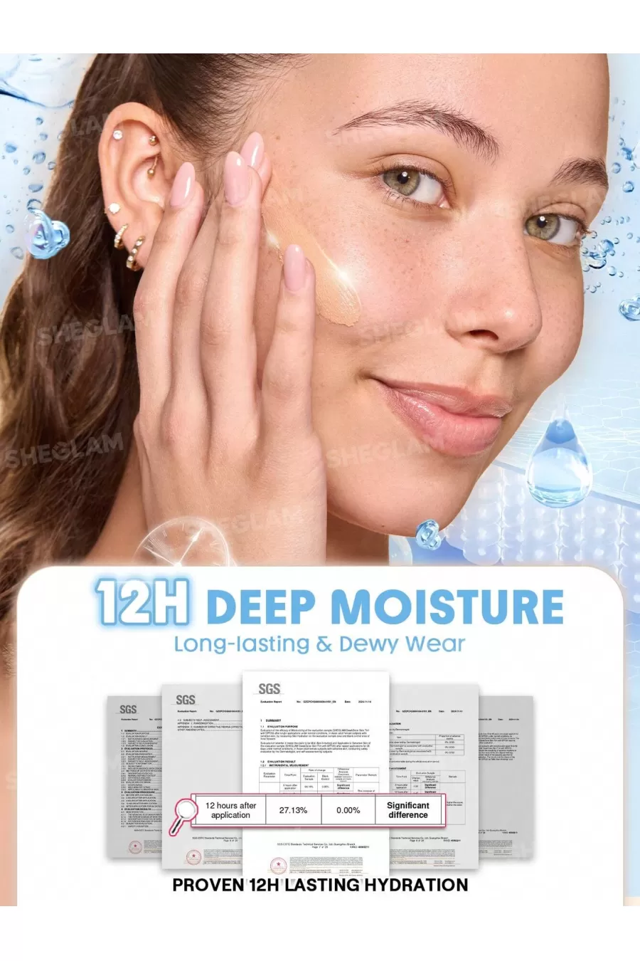 ترفندهای حرفه‌ای استفاده از تینت پوست کرم پودری حاوی ضدآفتاب رنگ پورسلن شیگلم Sheglam برای جلوه طبیعی
