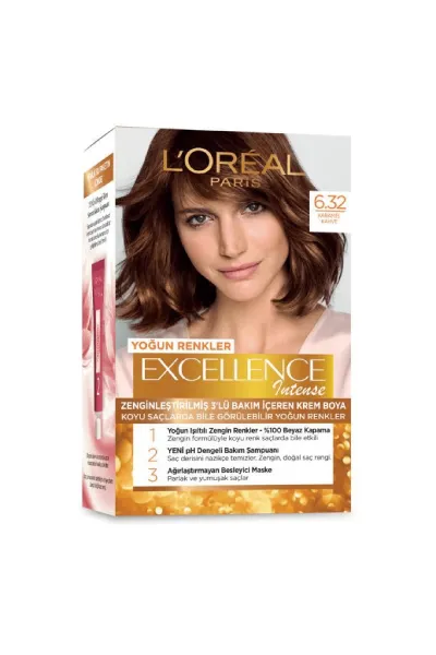  تصویر 1 : L'Oreal Paris لورال پاریس 6.32 پک رنگ مو شماره  