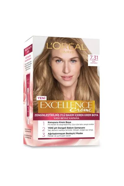  تصویر 1 : L'Oreal Paris لورال پاریس 7.31 پک رنگ مو شماره  
