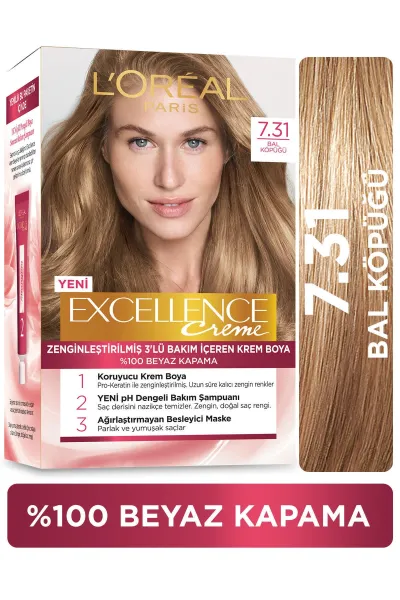 خرید و قیمت پک رنگ مو شماره L'Oreal Paris 7.31 لورال پاریس اصل