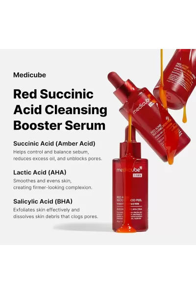  تصویر 2 : سرم برطرف کننده جوش و لایه بردار قرمز مدی کیوب Medicube 