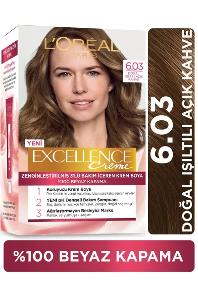 خرید و قیمت پک رنگ مو شماره L'Oreal Paris 6.03 لورال پاریس اصل