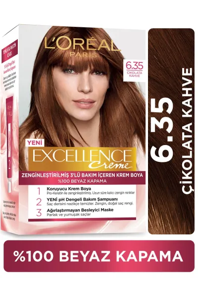 خرید و قیمت پک رنگ مو شماره L'Oreal Paris 6.35 لورال پاریس اصل