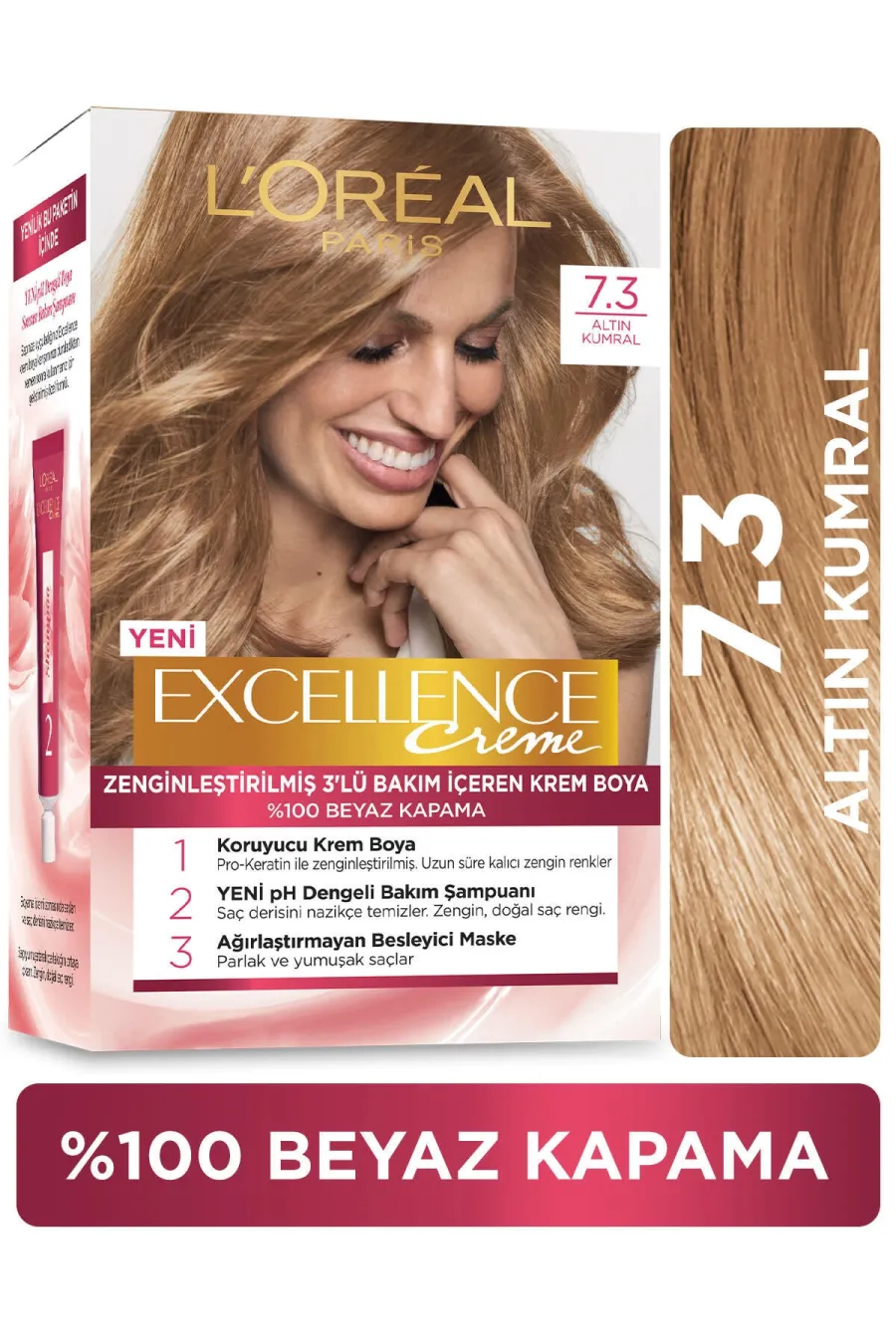 ارزش خرید پک رنگ مو شماره 7.3 لورال پاریس L'Oreal Paris