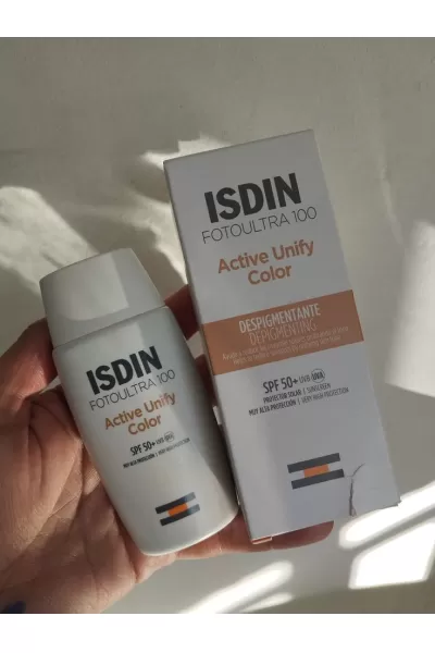  تصویر 1 : ISDIN ایزدین  ضدآفتاب ضدلک رنگی اکتیو یونیفای  