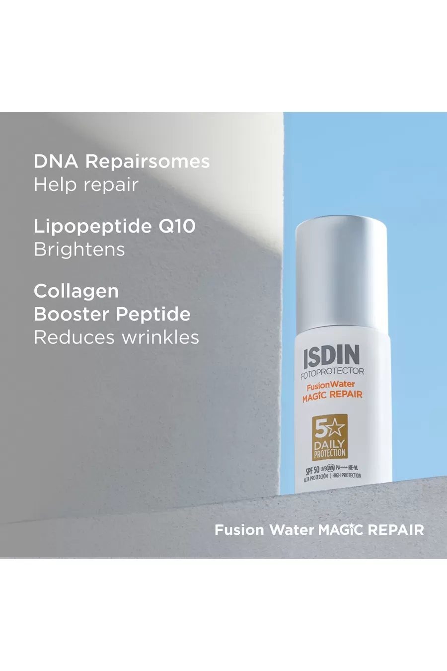 ترکیبات مؤثر ضدآفتاب ترمیم کننده ایزدین ISDIN با DNA Repairsomes و لیپوپپتید Q10 ترکیبات مؤثر ضدآفتاب ترمیم کننده ایزدین ISDIN با DNA Repairsomes و لیپوپپتید Q10