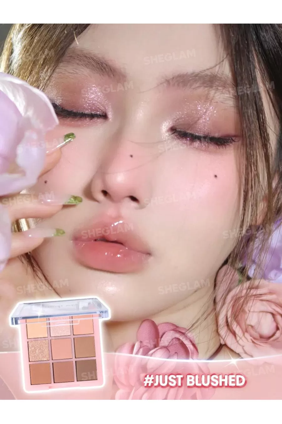 ترفندهای آرایش چشم لطیف با پالت سایه Just Blushed شیگلم Sheglam