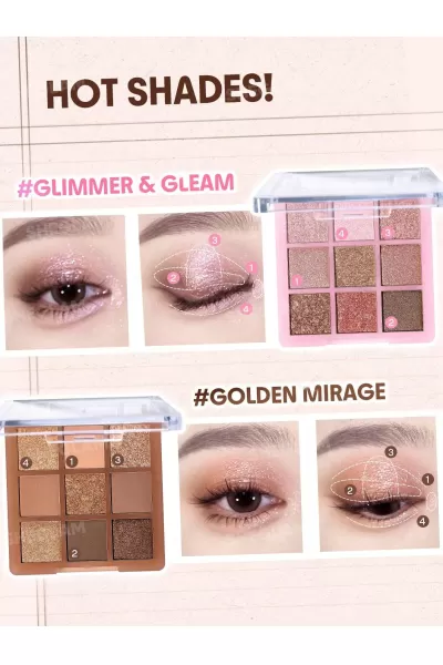  تصویر 5 : Sheglam شیگلم  پالت سایه گلد میراژ  