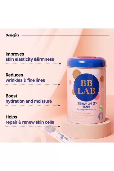  تصویر 6 : پودر کلاژن کره‌ای ریز مولکول S+ بِ‌بِ لَب BB LAB 
