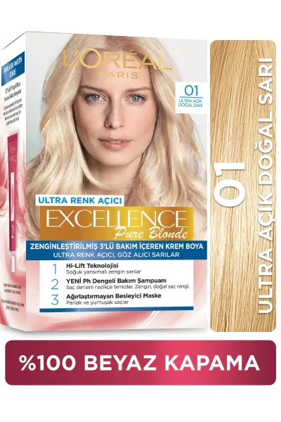 خرید و قیمت پک رنگ مو شماره L'Oreal Paris 01 لورال پاریس اصل
