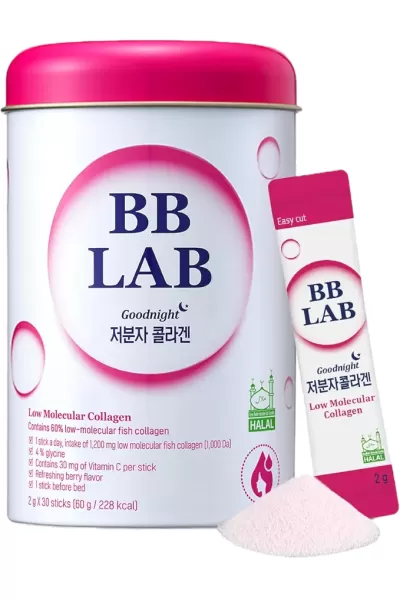 خرید پودر کلاژن کم مولکول شبانه بی‌بی لَب BB LAB