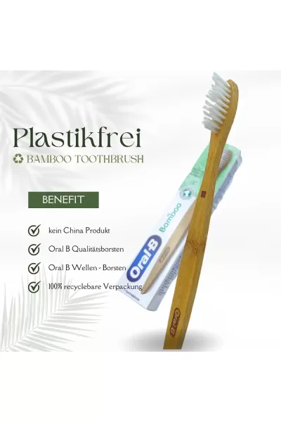  تصویر 1 : مسواک چوبی بامبو اورال بی Oral B 