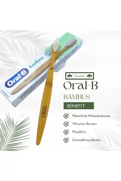  تصویر 2 : مسواک چوبی بامبو اورال بی Oral B 