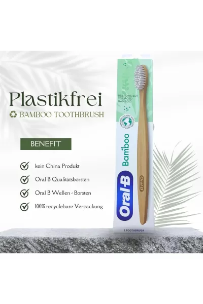 تصویر 3 : مسواک چوبی بامبو اورال بی Oral B 