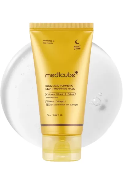 خرید و قیمت ماسک شب پیلاف کوجیک اسید + زردچوبه Medicube  مدی کیوب اصل