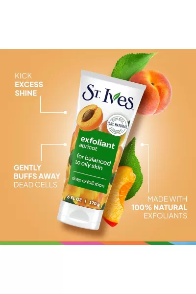  تصویر 3 : ST. Ives سنت ایوز  اسکراب زردآلو پوست چرب  