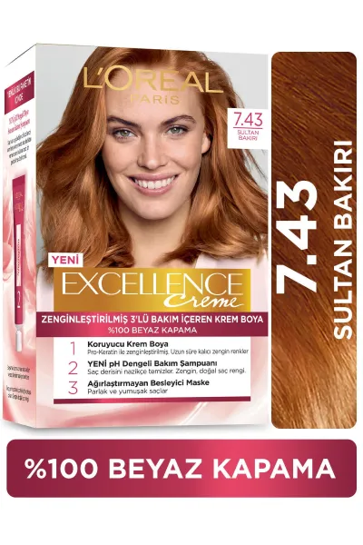 خرید و قیمت پک رنگ مو شماره L'Oreal Paris 7.43 لورال پاریس اصل