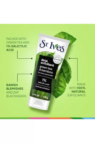  تصویر 3 : ST. Ives سنت ایوز  اسکراب بامبو + چای سبز  