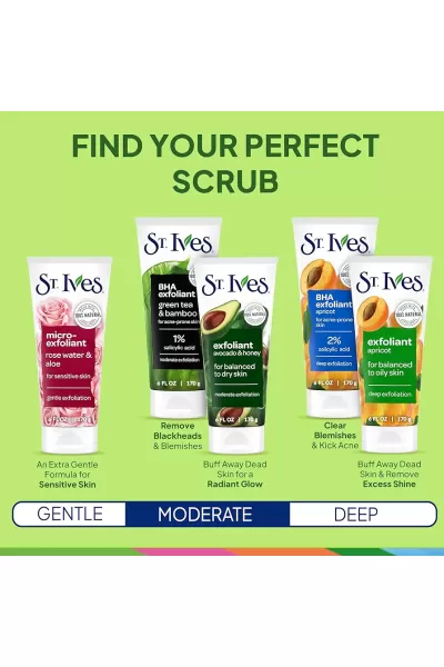  تصویر 7 : ST. Ives سنت ایوز  اسکراب بامبو + چای سبز  