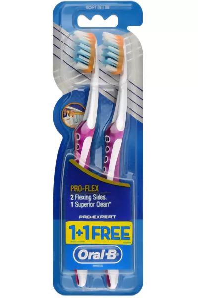 خرید و قیمت پک ۲ تایی مسواک Oral-B Pro-Flex اورال بی اصل