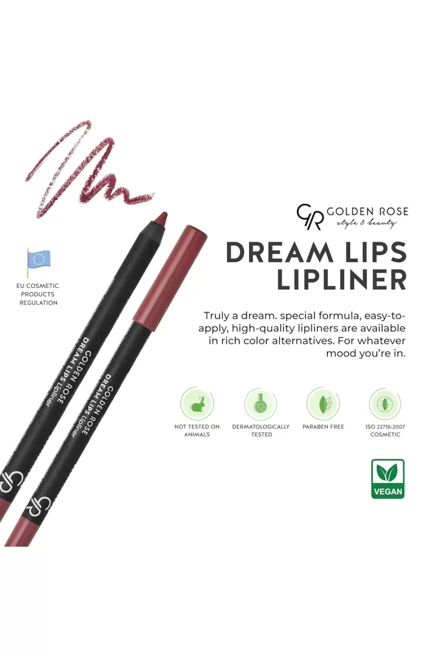 معرفی خط لب دریم لیپس شماره 531 گلدن رز Golden Rose با طراحی و فرمول ویژه