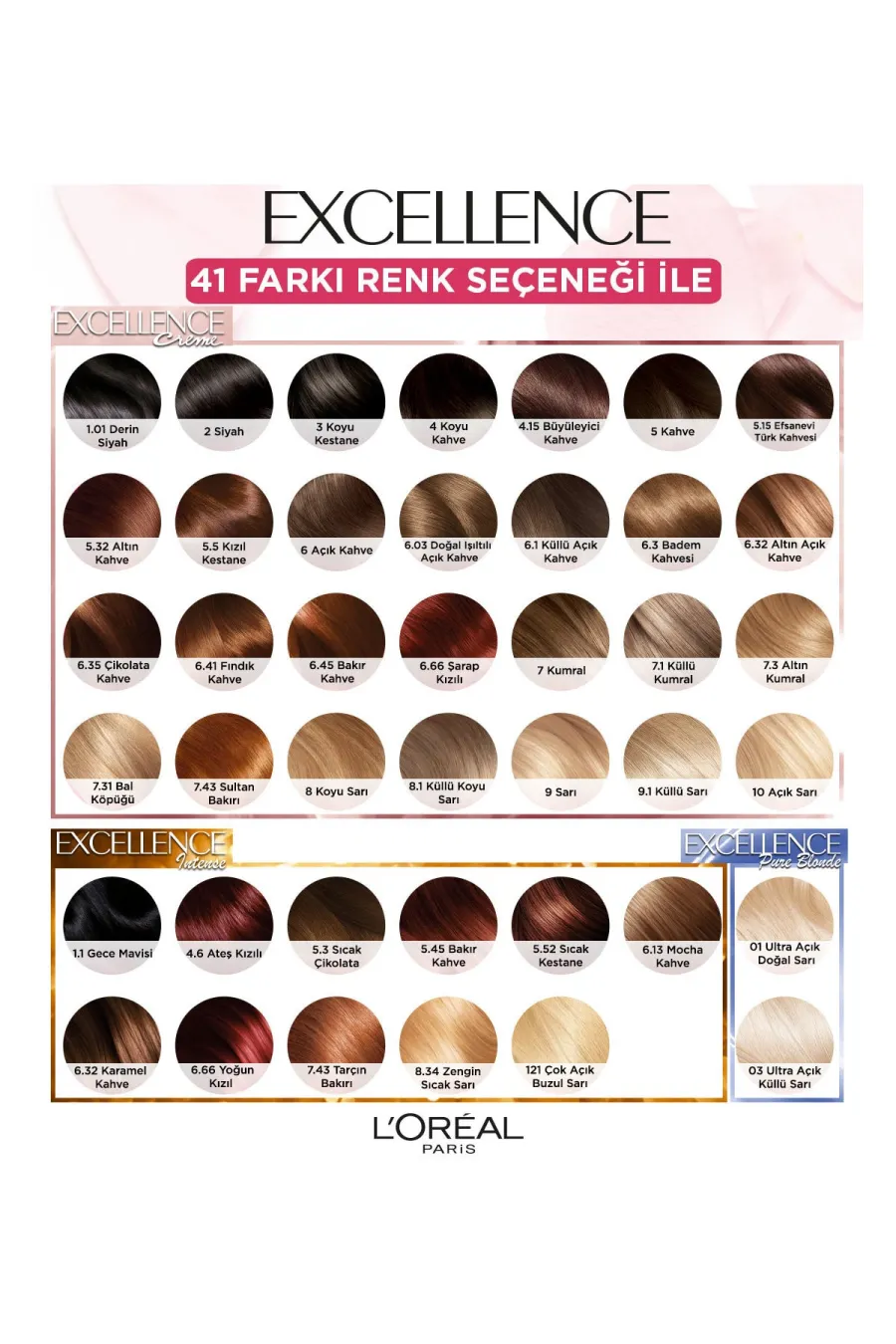 پک رنگ مو شماره 4.15 لورال پاریس L'Oreal Paris مناسب برای انتخاب رنگ موی قهوهای پک رنگ مو شماره 4.15 لورال پاریس L'Oreal Paris مناسب برای انتخاب رنگ موی قهوهای