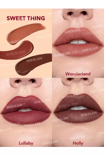  تصویر 1 : Sheglam شیگلم Sweet Thing ست رژلب مات رنگ  
