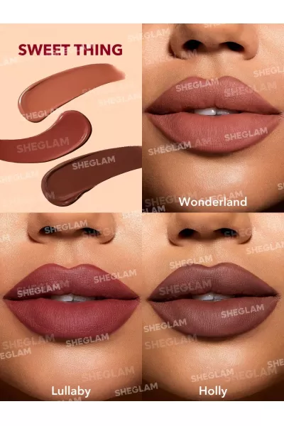  تصویر 2 : Sheglam شیگلم Sweet Thing ست رژلب مات رنگ  