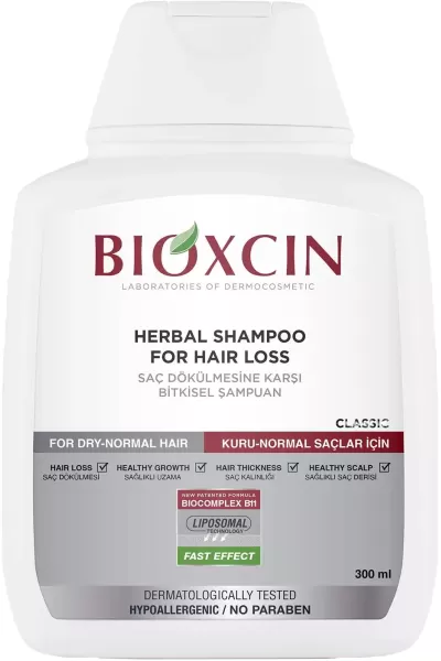 خرید شامپو کلاسیک ضدریزش موهای خشک تا نرمال بیوکسین BIOXCIN