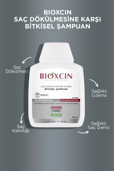  تصویر 3 : BIOXCIN بیوکسین  شامپو کلاسیک ضدریزش موهای خشک تا نرمال  