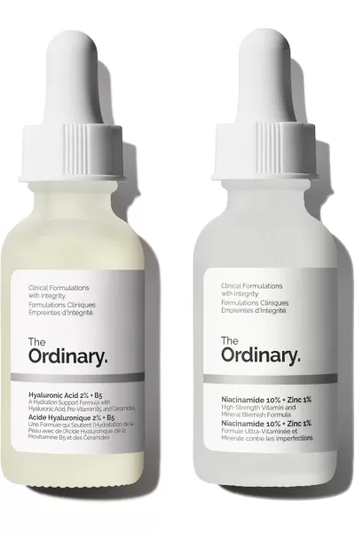  تصویر 1 : پک سرم نیاسینامید + هیالورونیک اسید اوردینری The Ordinary 