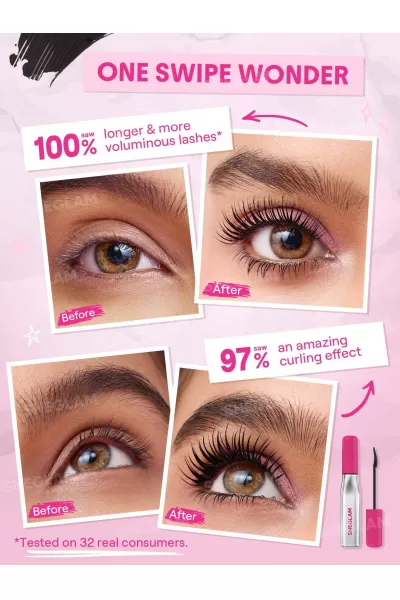  تصویر 1 : Sheglam شیگلم  ریمل حجم دهنده و جدا کننده سوزنی مژه و ابرو  